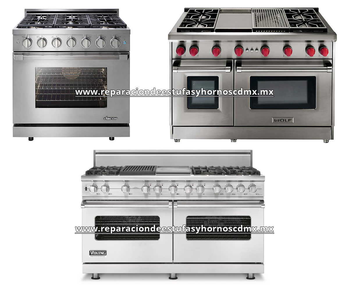Reparacion de Estufas Profesionales Wolf, Viking, Dacor, Maytag en CDMX y Estado de Mexico